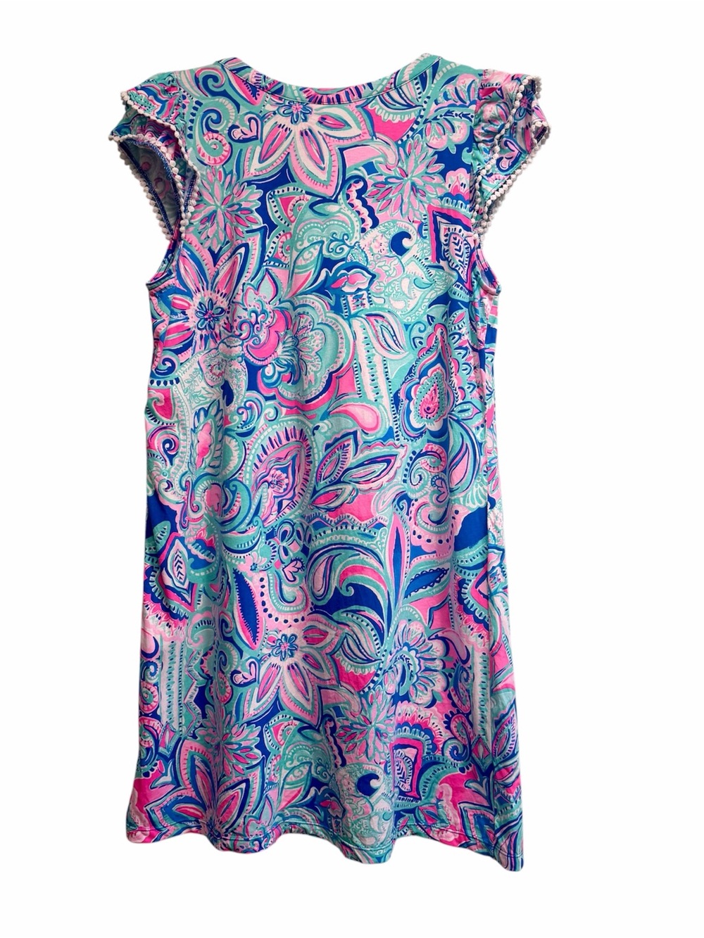 Lilly Pulitzer Brigitte 100% cotton Dress in Living The Dream, size Large - Picture 4 of 7